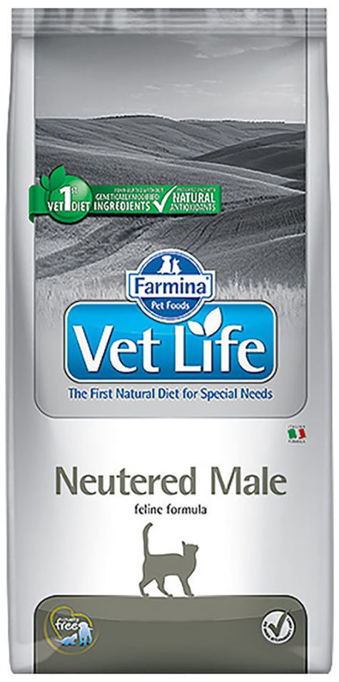 Корм для кастрированных котов Farmina Vet Life Neutered Male 10кг