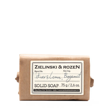 Zielinski&Rozen Zielinski&Rozen Твердое мыло «Ветивер, Лимон, Бергамот» 75 гр