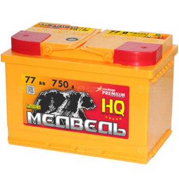 Аккумулятор легковой "Медведь HQ" 77 о/п L3
