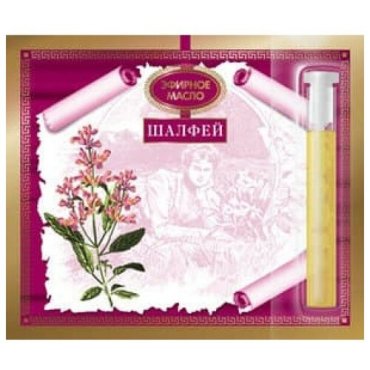 Эфирное масло шалфея на открытке, 1,3 мл.