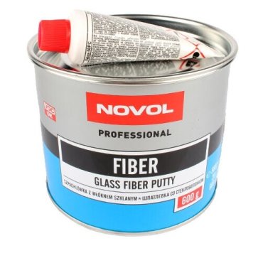 Шпатлевка NOVOL FIBER ремонтная 0.6кг