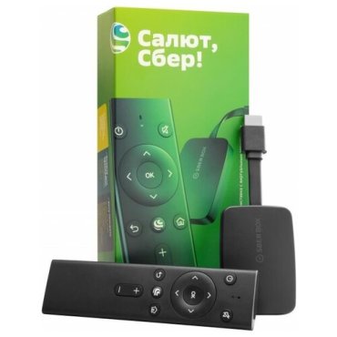 Медиаплеер SBER SberBox с виртуальными ассистентами Салют от Сбер (SBDV-00002)