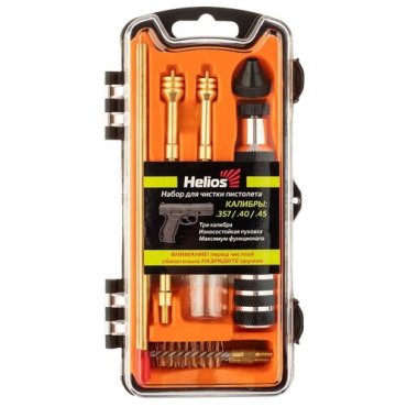 Набор для чистки пистолета кал. .357, .40, .45 14 предм плас. кор. (HS6055) Helios