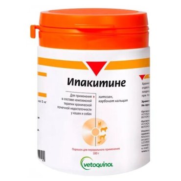 Ипакитине препарат для кошек и собак для лечения хронической почечной недостаточности (180 гр)