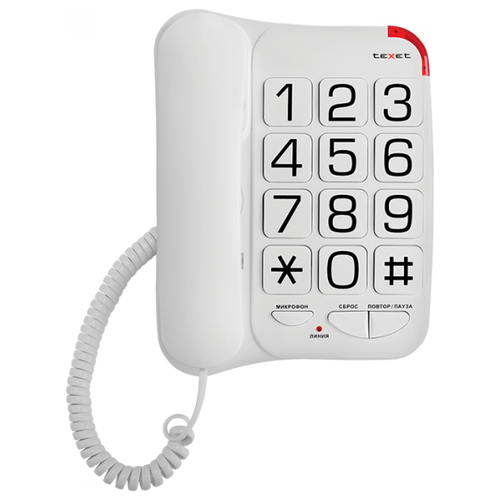 Проводной телефон TeXet TX-201 белый