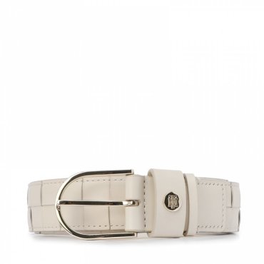 Ремень женский Tommy Hilfiger AW0AW10072 светло-бежевый, 90 см