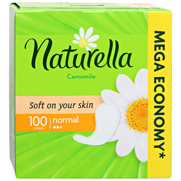 Прокладки ежедневные Naturella Camomile Normal с ароматом ромашки 2 капли 100 штук