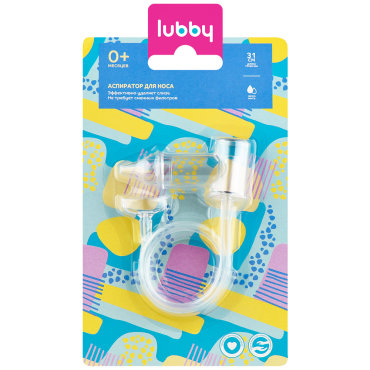 Аспиратор Lubby для носа Чистый носик от 0 месяцев