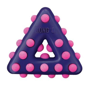 Kong Dotz Игрушка для собак, треугольник с пищалкой, S, резина