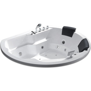 Акриловая ванна Gemy 185x160 с гидромассажем (G9053 K)