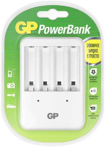 Зарядное устройство GP PB420GS-2CR1 для заряда аккумуляторов типа АА и ААА