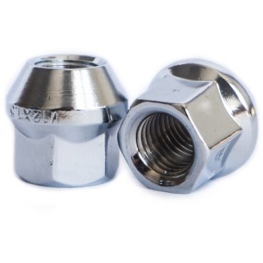 LS Гайка М12х1,5 (21) Колеса Хром конус откр. Кл 17 (Hyundai, Mazda, Mitsubishi, KIA, SsangYong), 20 шт.