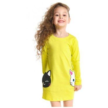 Платье Mini Maxi, модель 3801, цвет желтый, размер 98