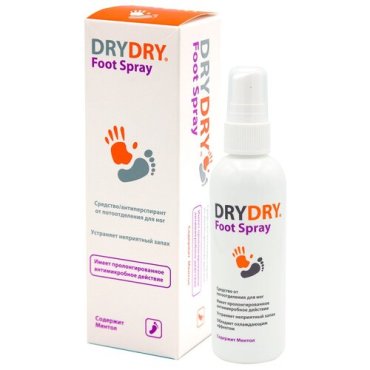 Dry Dry Антиперспирант для ног DryDry Foot Spray, 100 мл