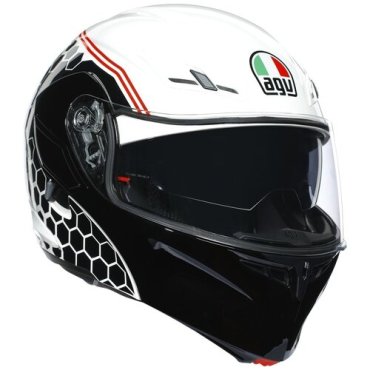 Шлем AGV Compact st Multi - Detroit White/Black AGV 211021A2HY014