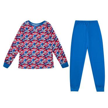 Пижама джемпер/брюки Leader Kids, цвет: мультиколор р.134