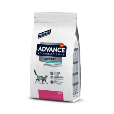 Сухой корм для кошек Advance, при МКБ, низкокалорийный, курица, 1,25 кг