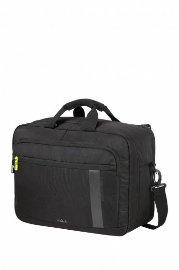 Дорожная сумка унисекс American Tourister MB6-09005 черная; 40.5х23х31 см