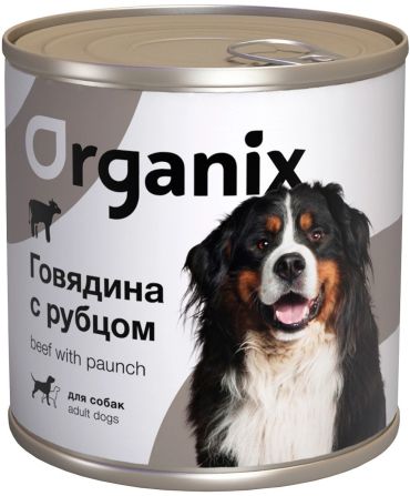 Влажный корм для собак Organix , говядина, рубец, 20шт, 410г
