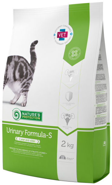 Сухой корм для кошек Nature’s Protection URINARY, профилактика МКБ, домашняя птица, 2кг