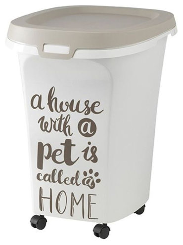 Контейнер для корма MODERNA Pet Wisdom белый, серый, 38 л