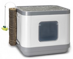 Moderna Cat Concept 4in1 / Мульфункциональный комплекс Модерна для кошек 4в1 Туалет Лежанка Дразнилка Когтеточка