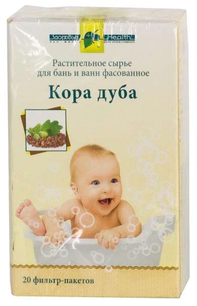 ДУБ КОРА 2г для бани/ванн 20 шт. фильтр-пакет Здоровье