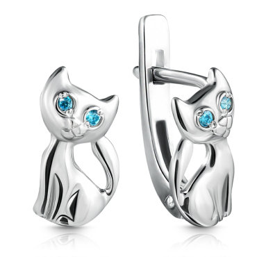 Серьги детские из серебра С630-542Гл