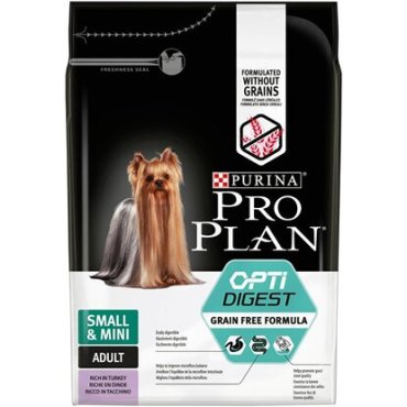 Сухой корм для собак мелких пород Purina Pro Plan Optidigest с индейкой 2,5 кг