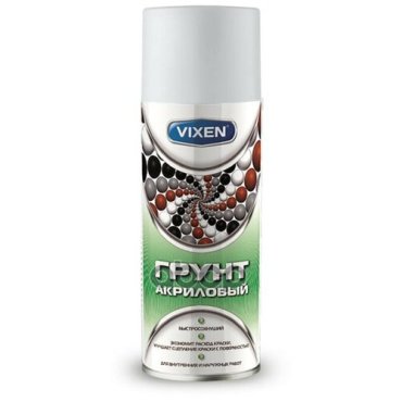 Грунт Универсальный Акриловый, Vixen Белый, Аэрозоль 520 Мл Vx-22000 Vixen арт. VX-22000