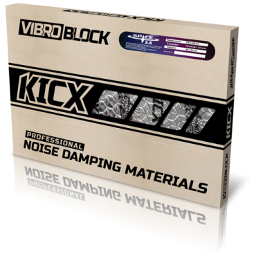 Виброизоляция KICX VIBROBLOCK Space 3.6 BLACK (12 листов = 2.4 м2)