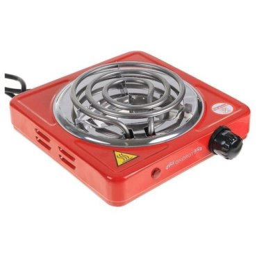 Плитка электрическая ENERGY EN-902R, 1000 Вт, 1 конфорка, красная
