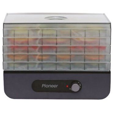 Электросушилка для овощей, фруктов, ягод и грибов FD405 Pioneer с технологией FAST DRY, бесшумная, 5 увеличенных съемных поддонов, 380 Вт