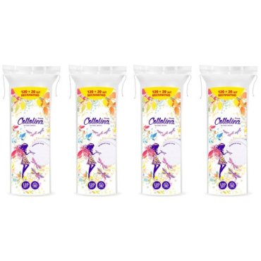 Cotto Ватные диски Cottolina № 120+20 (4 уп в наборе)