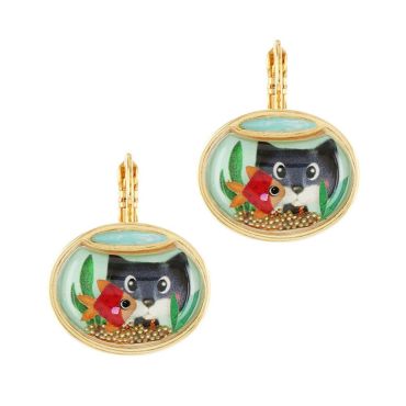 Серьги из бижутерного сплава с эмалью/смолой TARATATA TT-W21-18714-204