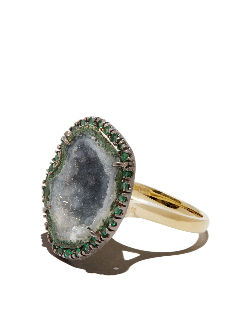 Kimberly McDonald KMD 18K YG LIGHT BLU GEODE 0.45CT DIAM E