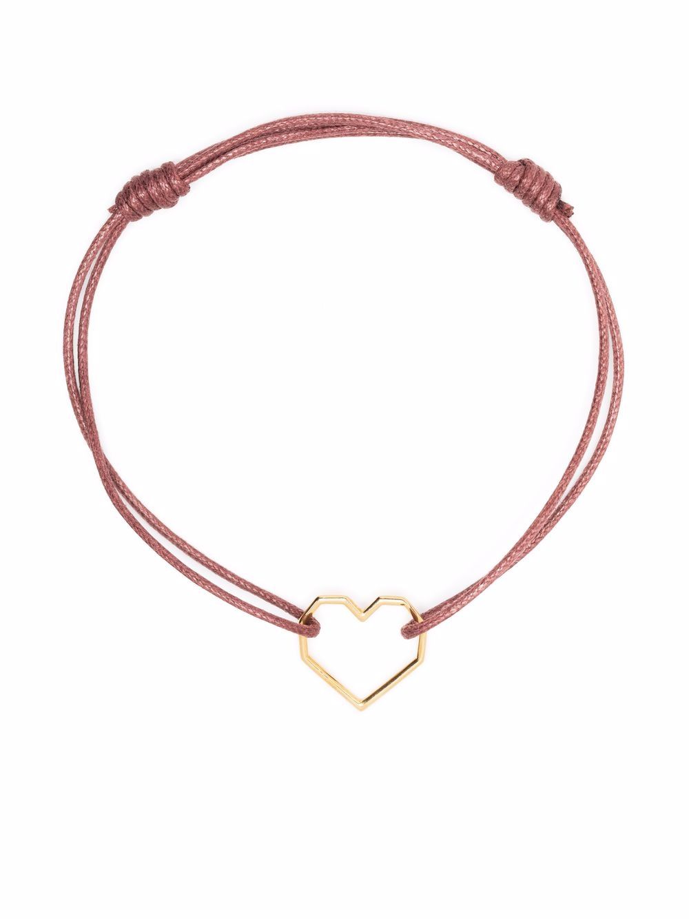 Aliita 9kt yellow gold Corazón rope bracelet