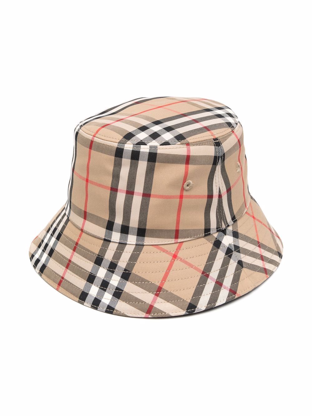 Burberry Kids твиловая панама Gabriel в клетку Vintage Check