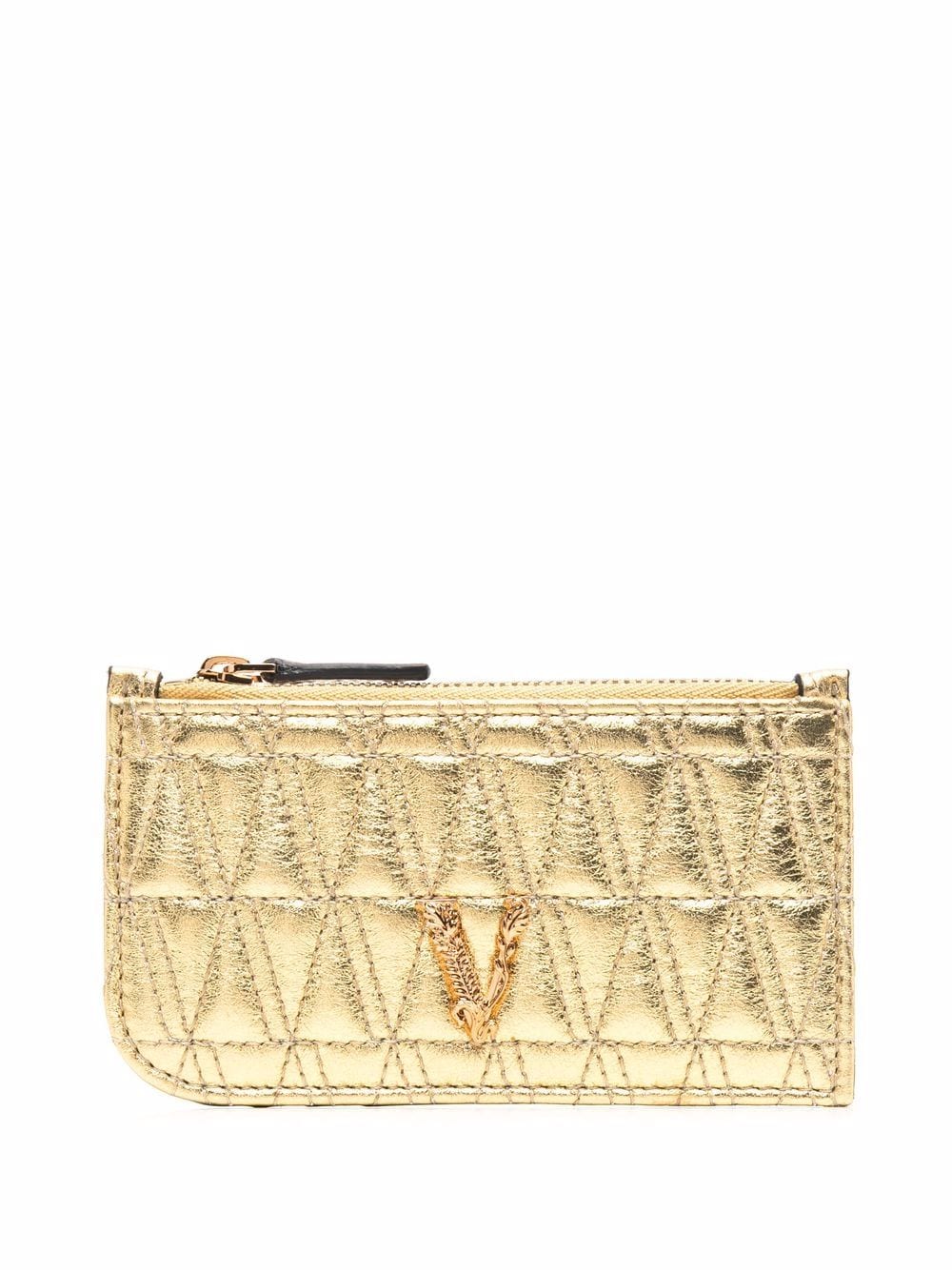 Versace Virtus metallic cardholder