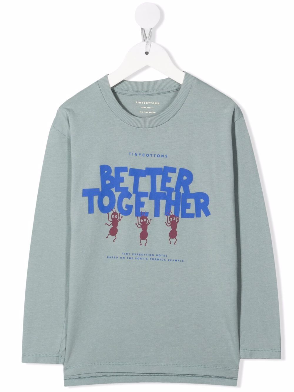 Tiny Cottons slogan organic cotton top