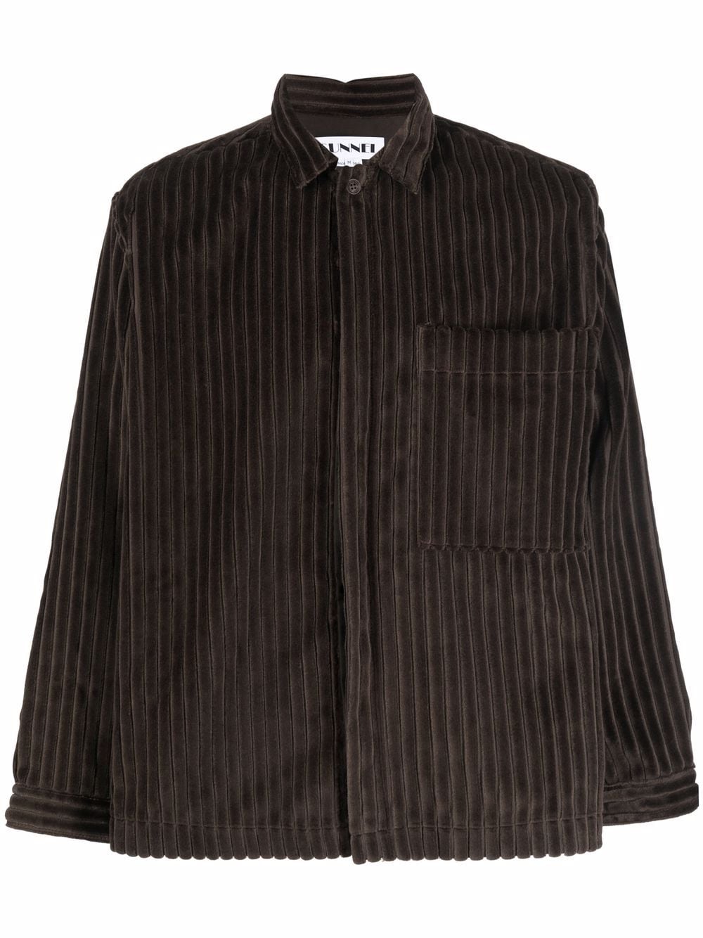 Sunnei ribbed cotton shirt jacket