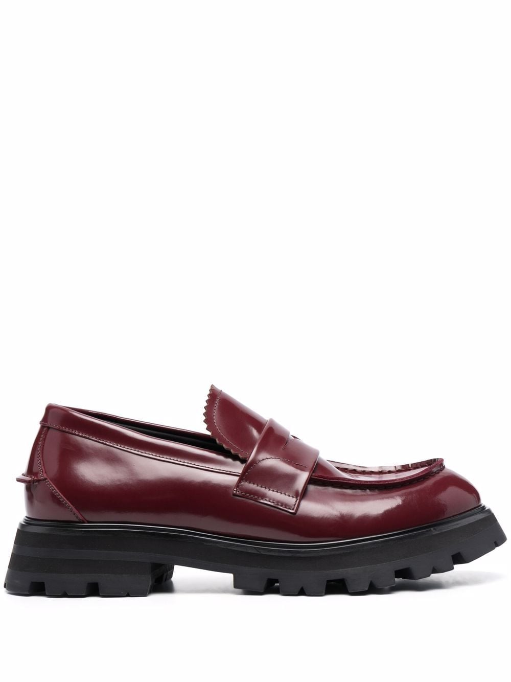 Alexander McQueen lug-sole penny loafers