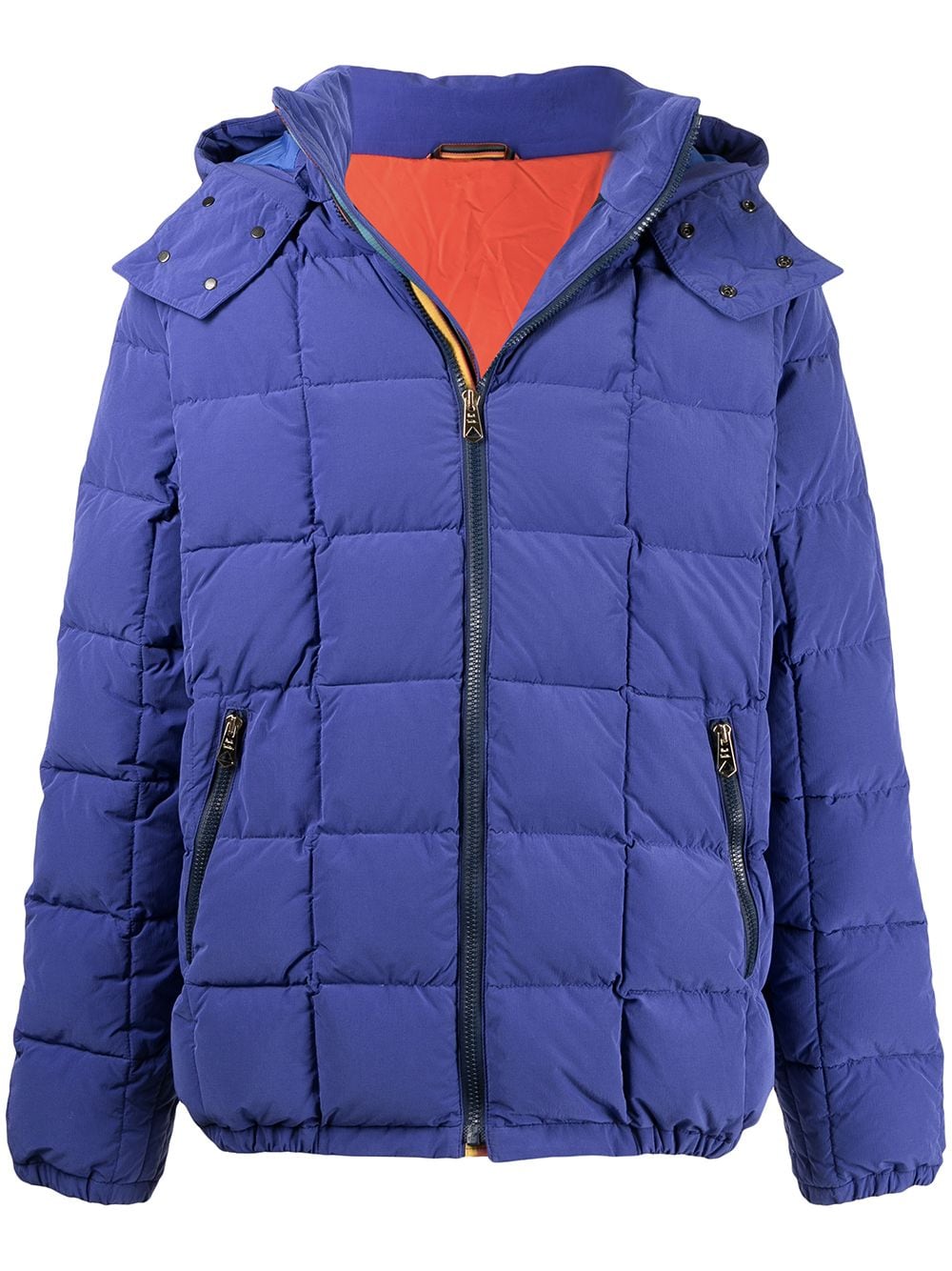 PAUL SMITH hooded cotton-nylon down jacket