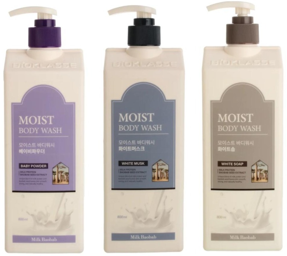 гель для душа milkbaobab moist body wash