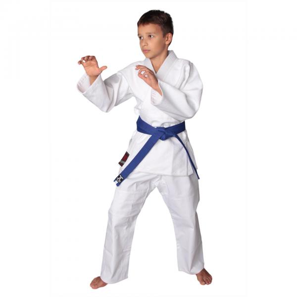 Кимоно для дзюдо Fight Expert White, белый пояс в комплекте, 110 см Flamma