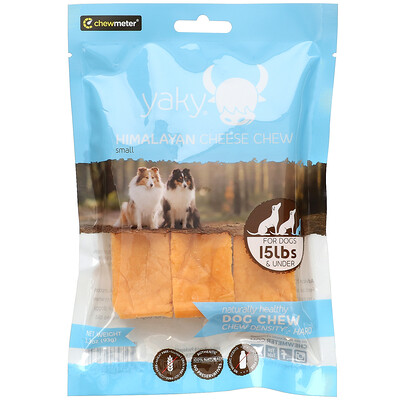 Himalayan Pet Supply Yaky, жевательный гималайский сыр, твердый, для собак до 7 кг (15 фунтов), малый, 93 г (3,3 унции)