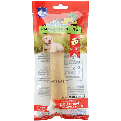 Himalayan Pet Supply Himalayan Dog Chew, твердый, для собак до 55 фунтов, сыр, 93 г (3,3 унции)