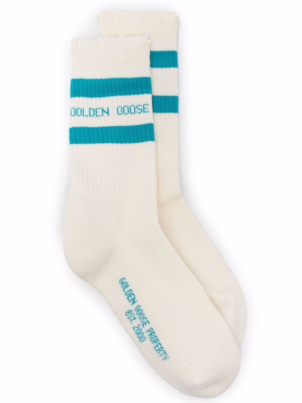 Golden Goose носки с эффектом потертости