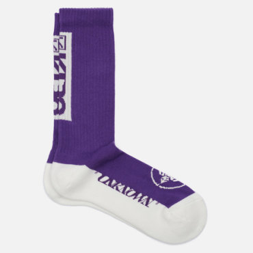 Носки Evisu Evisukuro Kuro Long, цвет фиолетовый, размер 40-46 EU