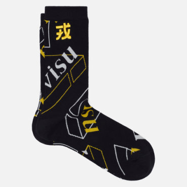 Носки Evisu Heritage Jacquard All Over Long, цвет чёрный, размер 40-46 EU